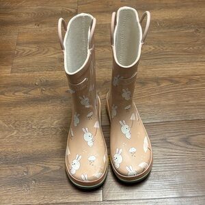Cute Bunny Print Rain Boots